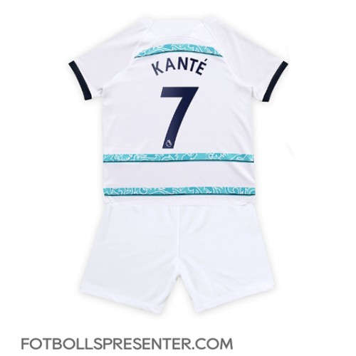 Chelsea Kante #7 Bortatröja Barn 2022-23 Kortärmad (+ korta byxor)